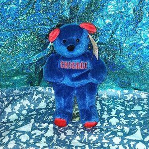 Salvino's Bammers Collectible Bean Bag Bear Chicago Cubs Sammy Sosa Sports Plush